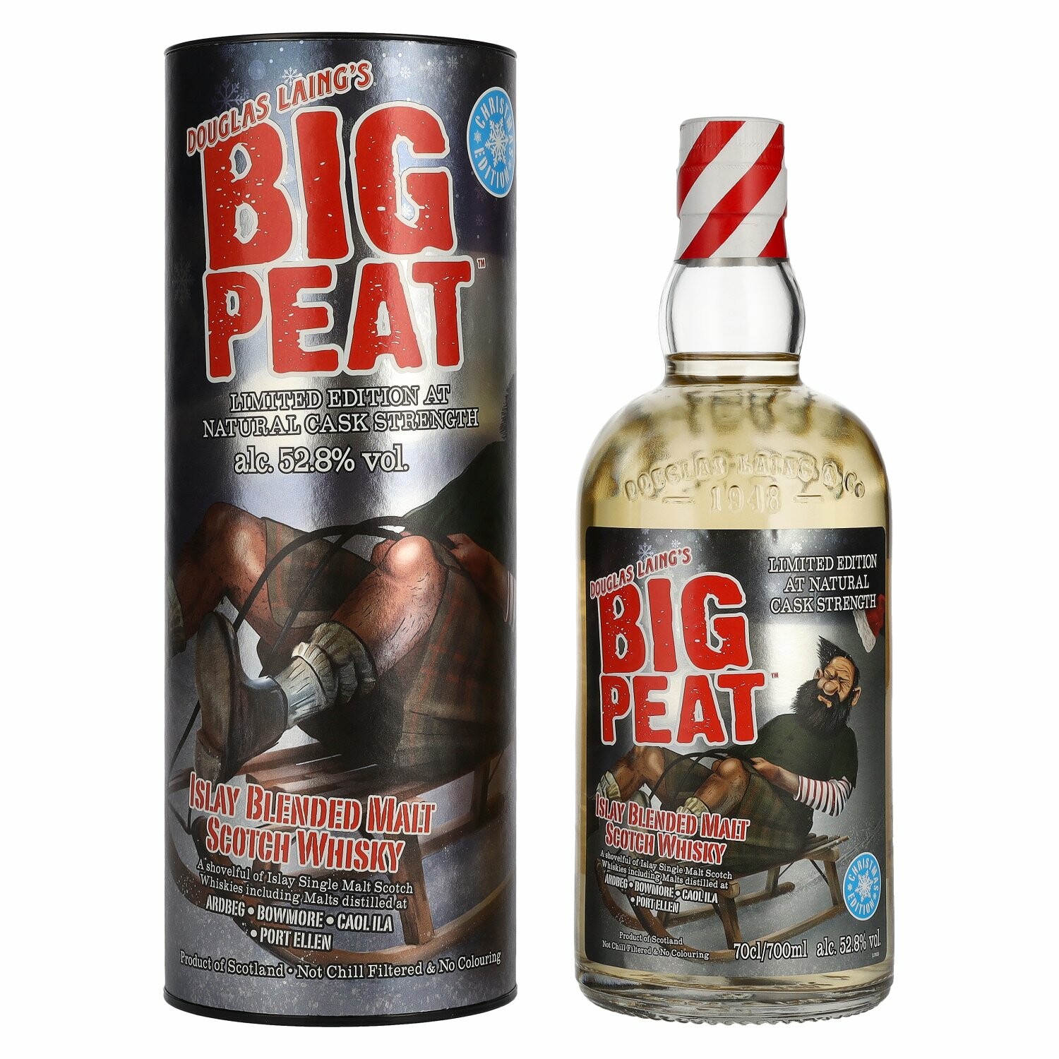 Douglas Laing BIG PEAT Limited Christmas Edition 2021 52,8% Vol. 0,7l in Giftbox