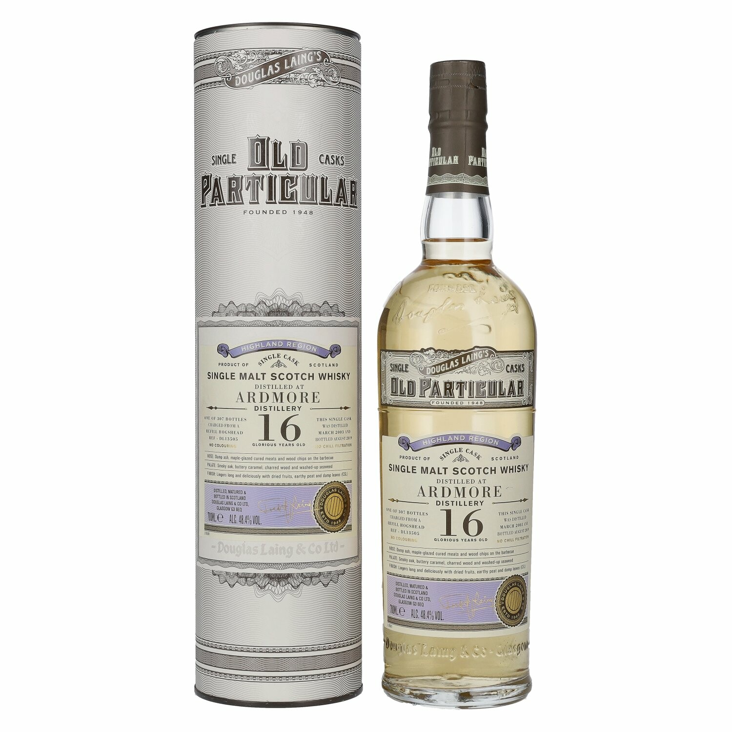 Douglas Laing OLD PARTICULAR Ardmore 16 Years Old Single Cask Malt 2003 48,4% Vol. 0,7l in Giftbox