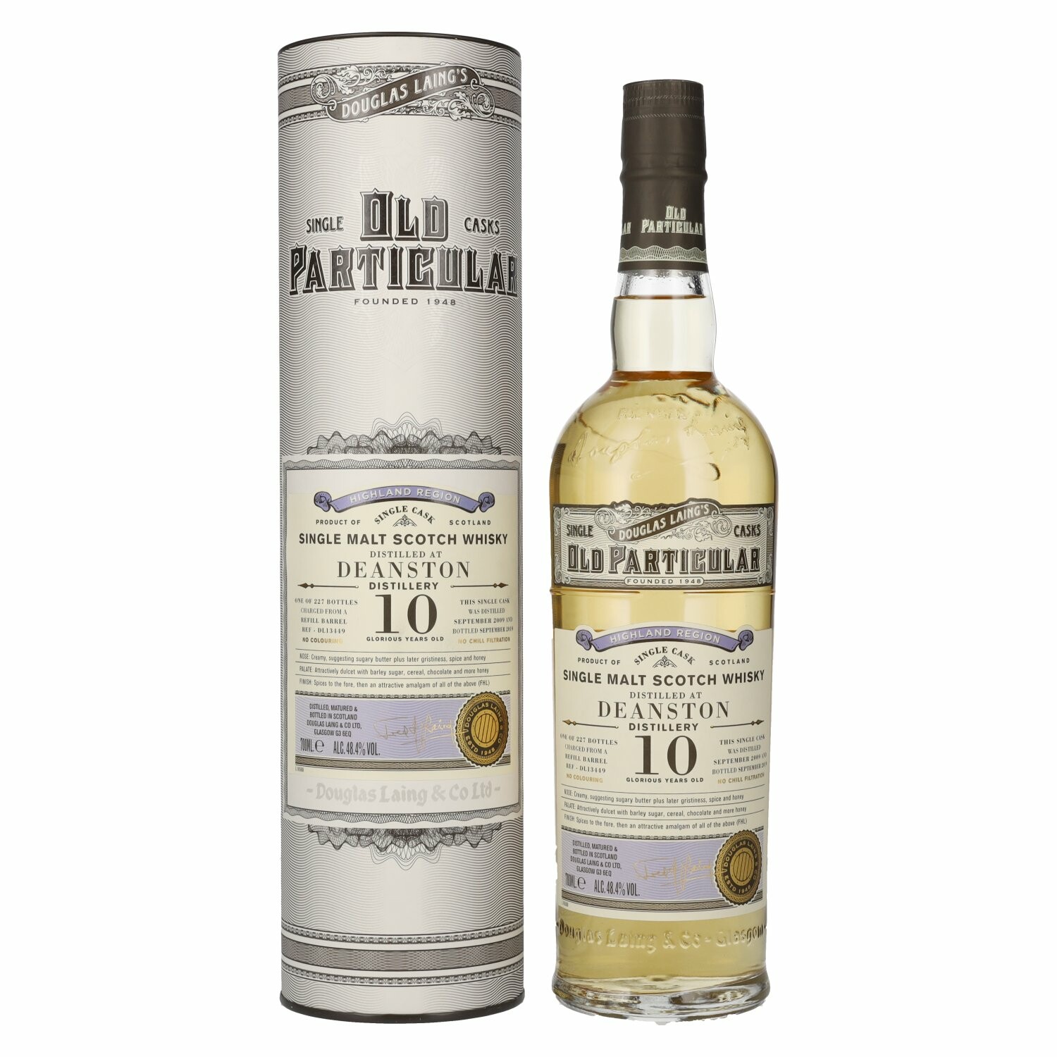 Douglas Laing OLD PARTICULAR Deanston 10 Years Old Single Cask Malt 2009 48,4% Vol. 0,7l in Giftbox