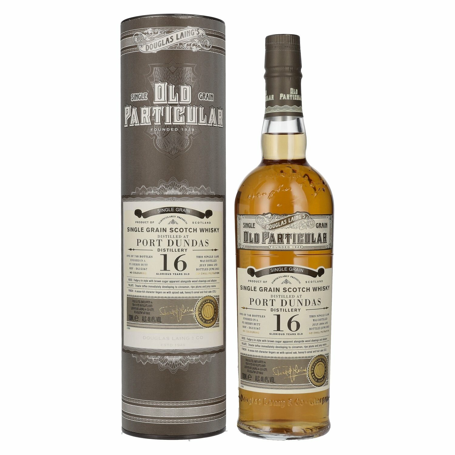 Douglas Laing OLD PARTICULAR Port Dundas 16 Years Old Singe Grain Cask 2004 48,4% Vol. 0,7l in Giftbox