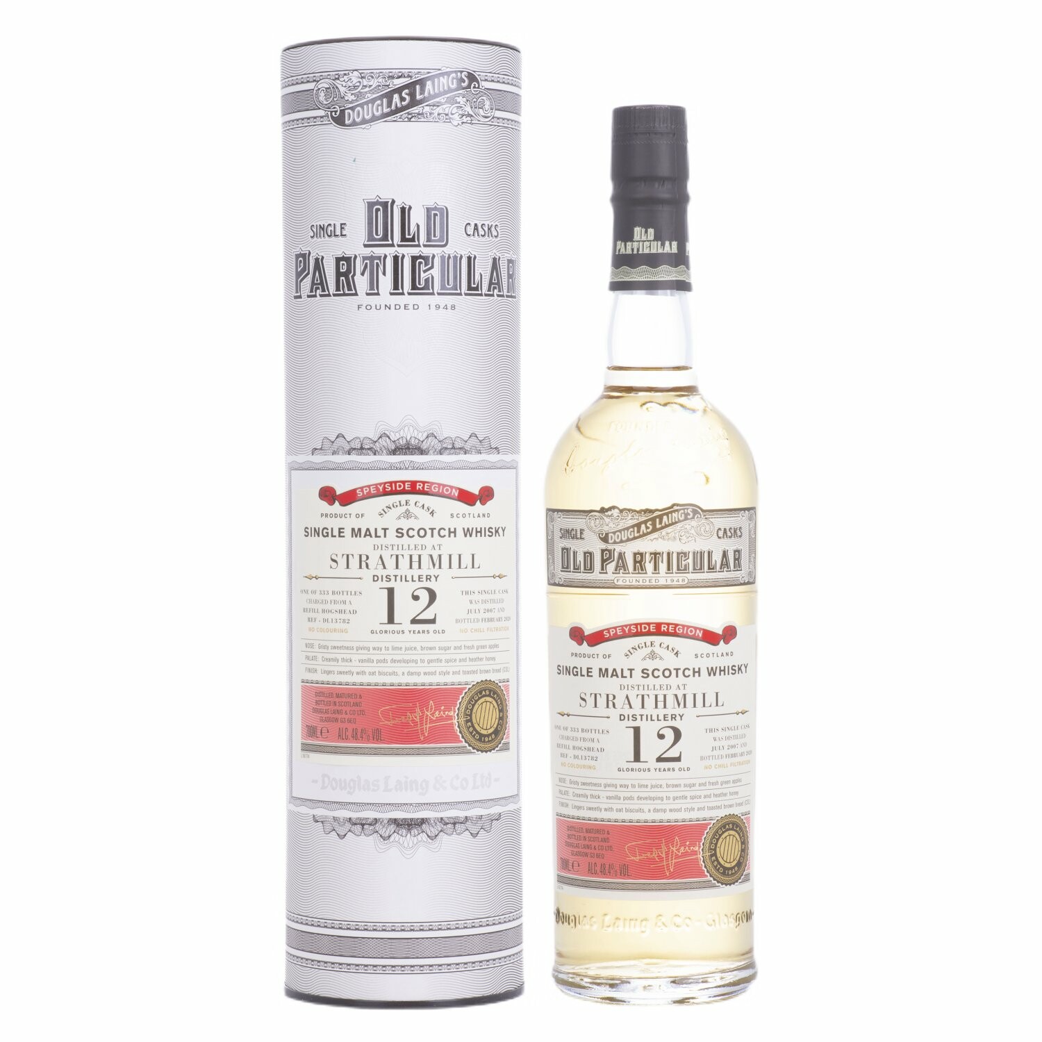 Douglas Laing OLD PARTICULAR Strathmill 12 Years Old Single Cask Malt 2007 48,4% Vol. 0,7l in Giftbox