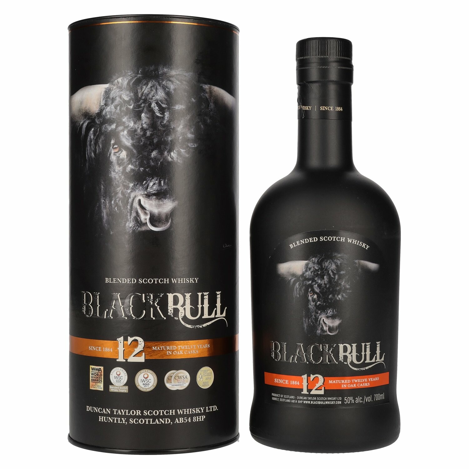 Duncan Taylor Black Bull 12 Years Old Blended Scotch Whisky 50% Vol. 0,7l in Giftbox
