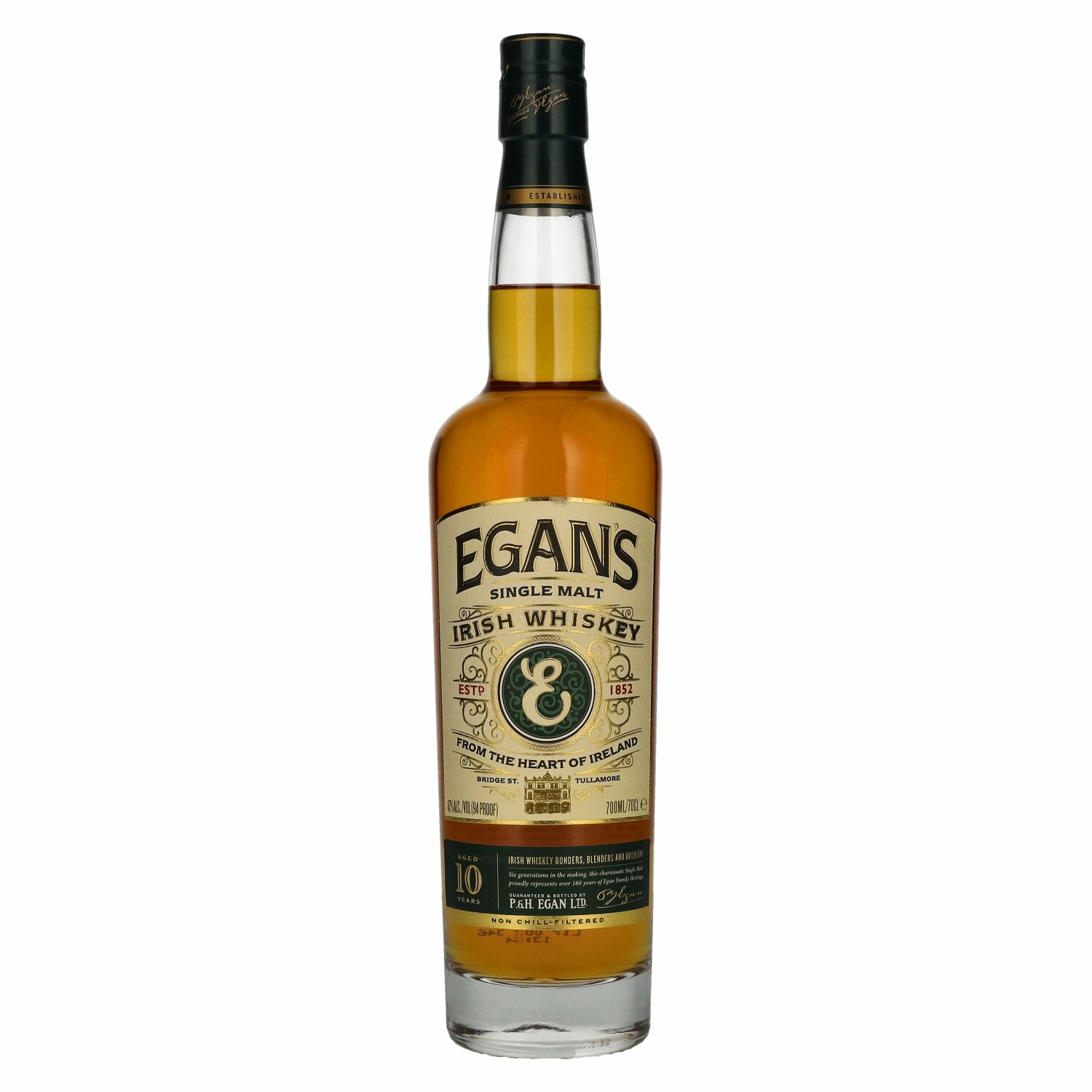 Egan's 10 Years Old Single Malt Irish Whiskey 47% Vol. 0,7l in Giftbox