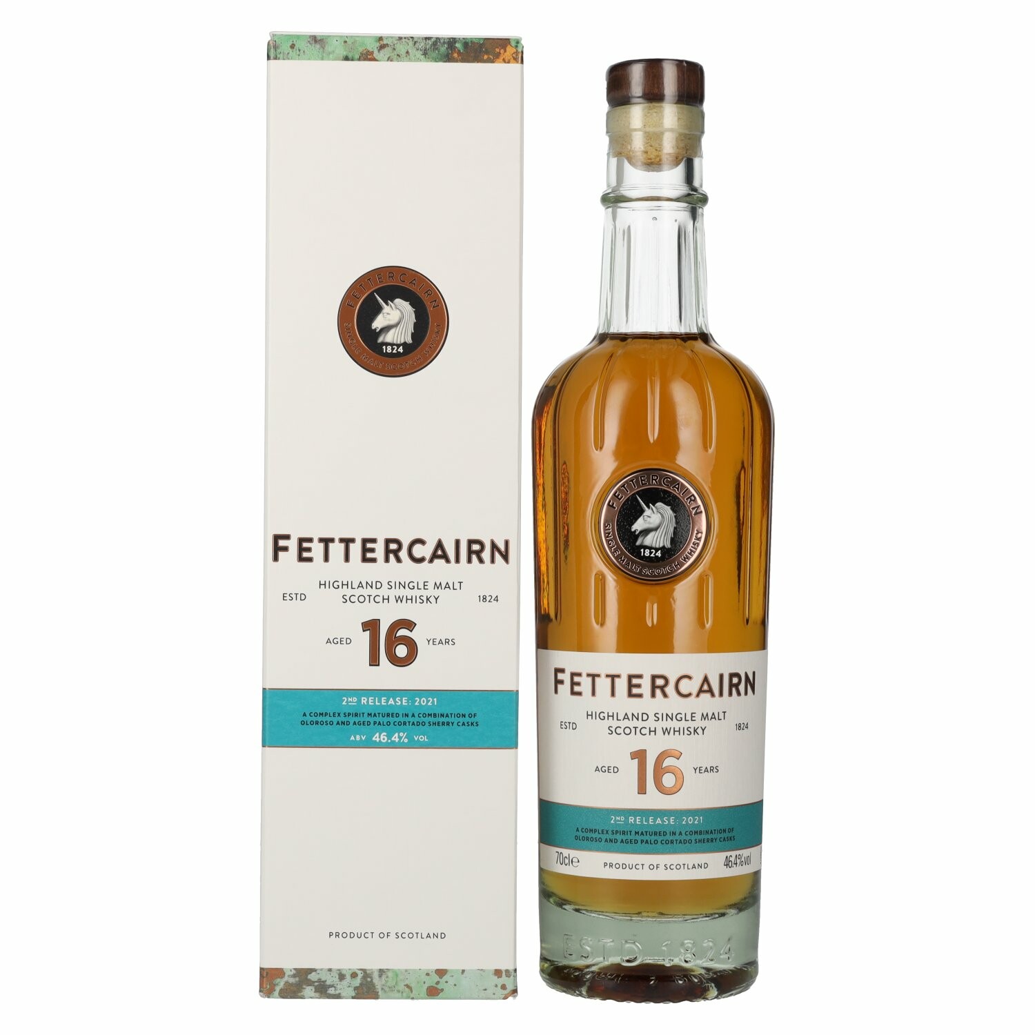 Fettercairn 16 Years Old Highland Single Malt 2nd Release 2021 46,4% Vol. 0,7l in Giftbox