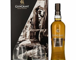 Glen Grant 12 Years Old Single Malt 43% Vol. 0,7l in Giftbox with 2 glasses