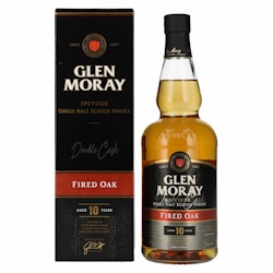 Glen Moray 10 Years Old Fired Oak Single Malt Scotch Whisky 40% Vol. 0,7l in Giftbox