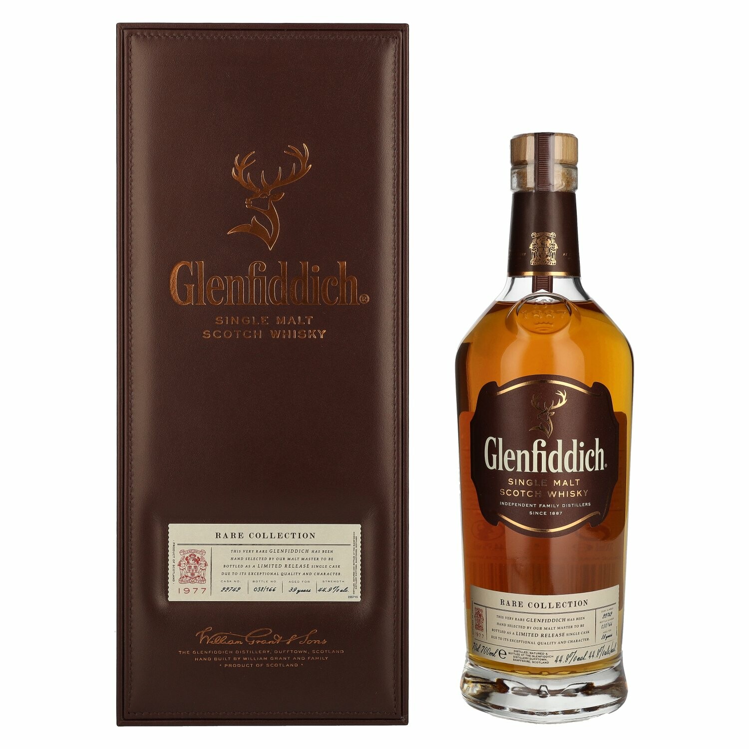 Glenfiddich 39 Years Old RARE COLLECTION Single Malt 1977 44,9% Vol. 0,7l in Giftbox