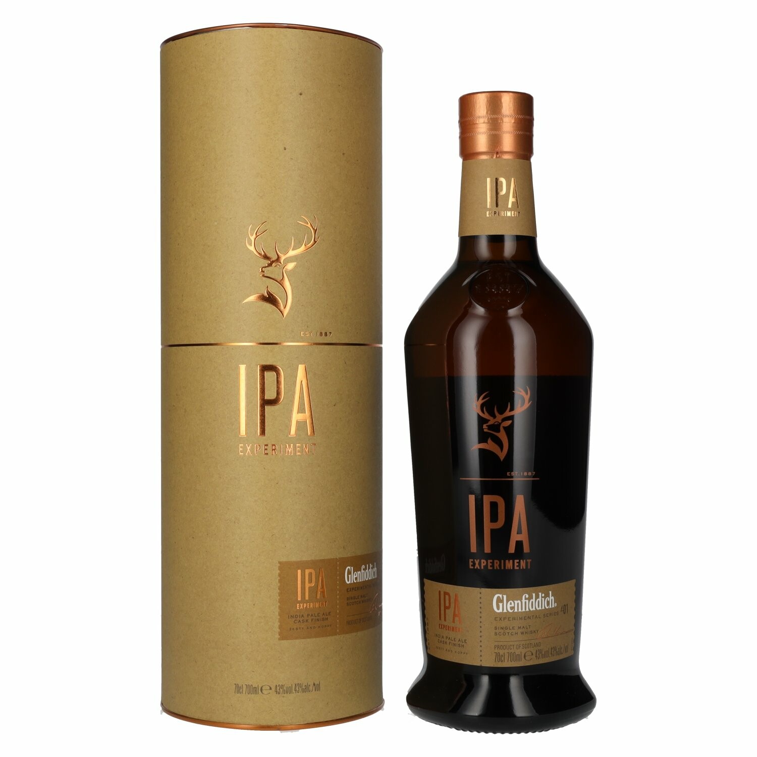 Glenfiddich IPA EXPERIMENT Single Malt Scotch Whisky 43% Vol. 0,7l in Giftbox