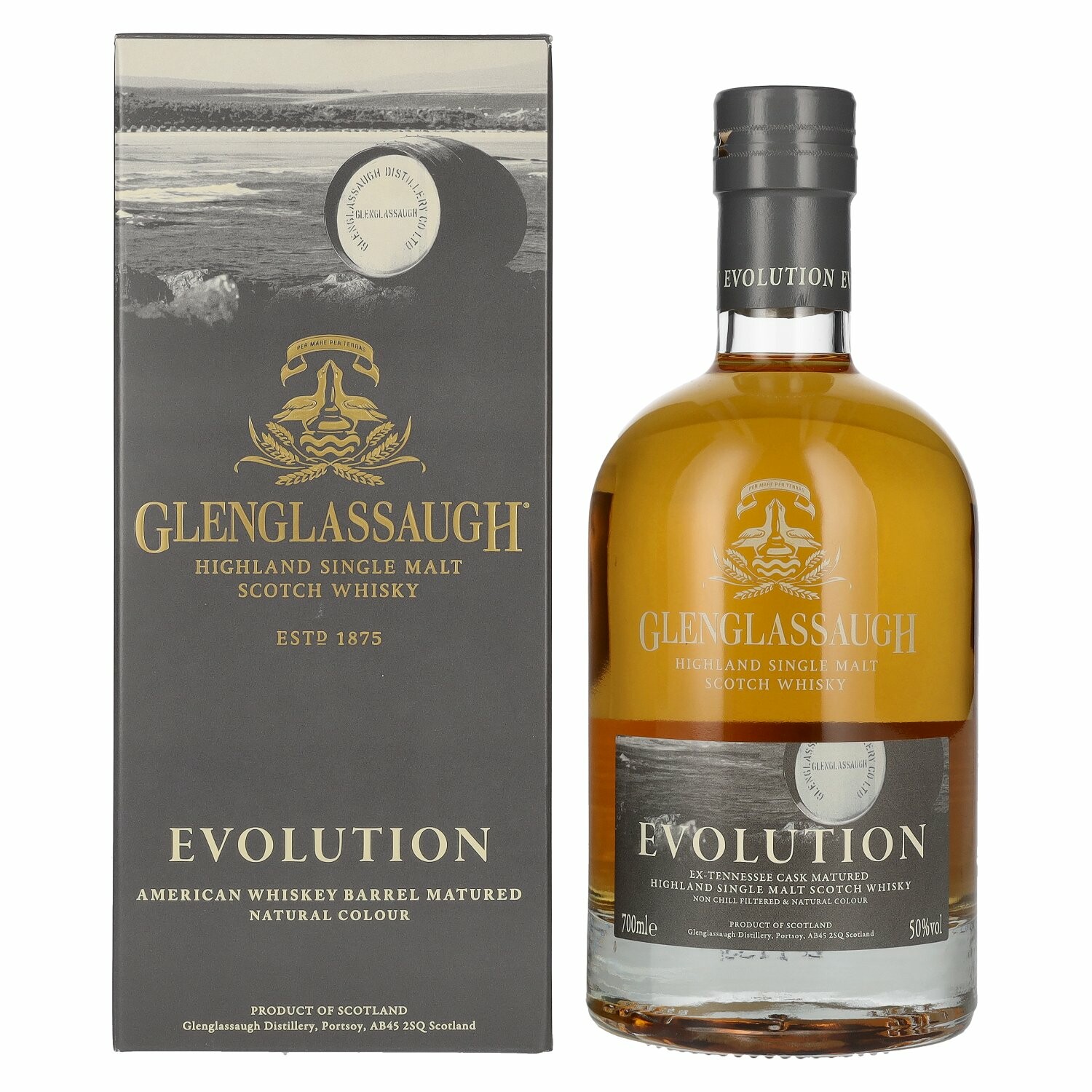 Glenglassaugh EVOLUTION Highland Single Malt Scotch Whisky 50% Vol. 0,7l in Giftbox