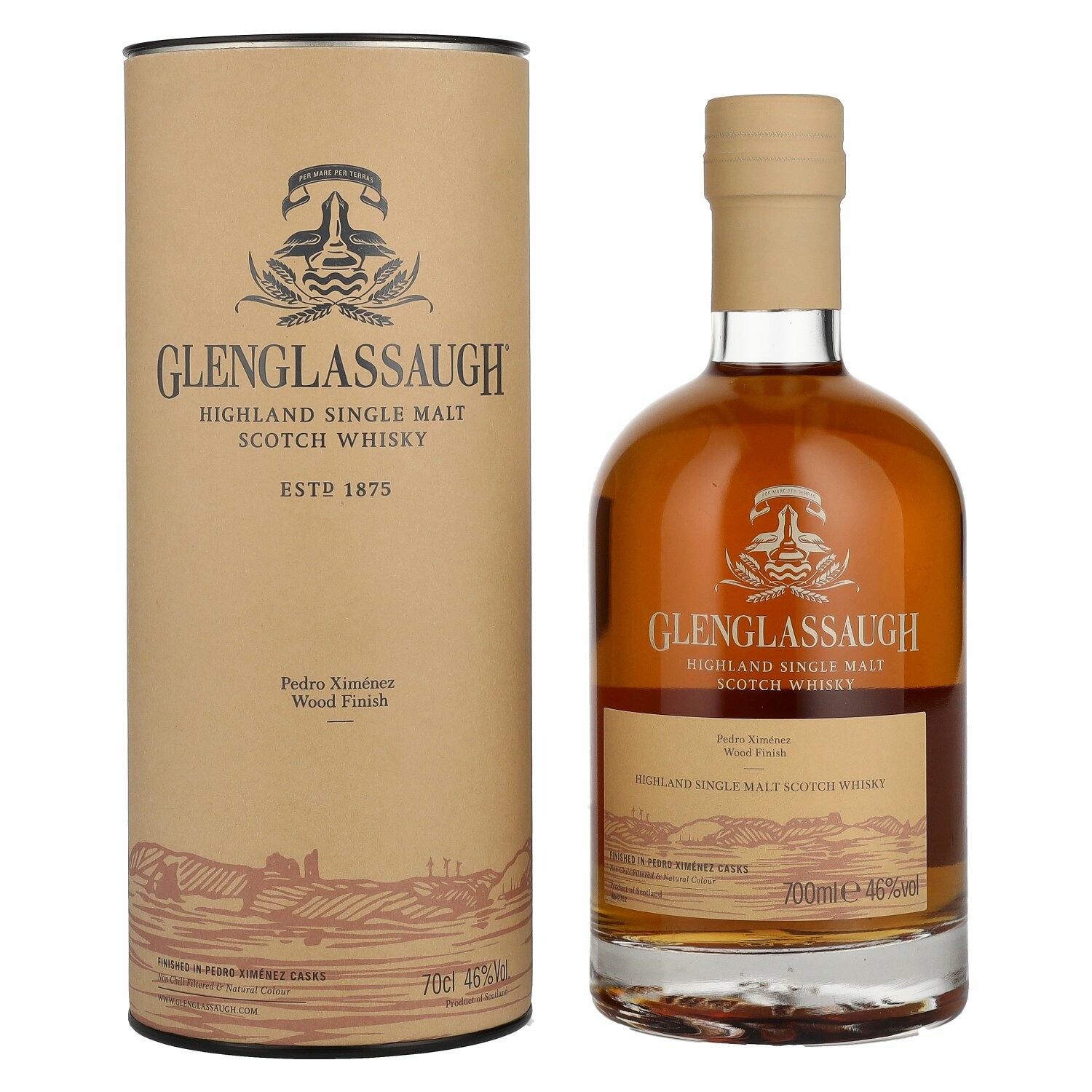 Glenglassaugh Highland Single Malt PEDRO XIMENEZ SHERRY WOOD FINISH 46% Vol. 0,7l in Giftbox