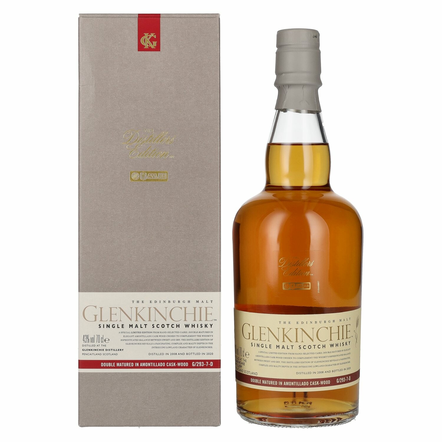 Glenkinchie The Distillers Edition 2020 Single Malt 2008 43% Vol. 0,7l in Giftbox