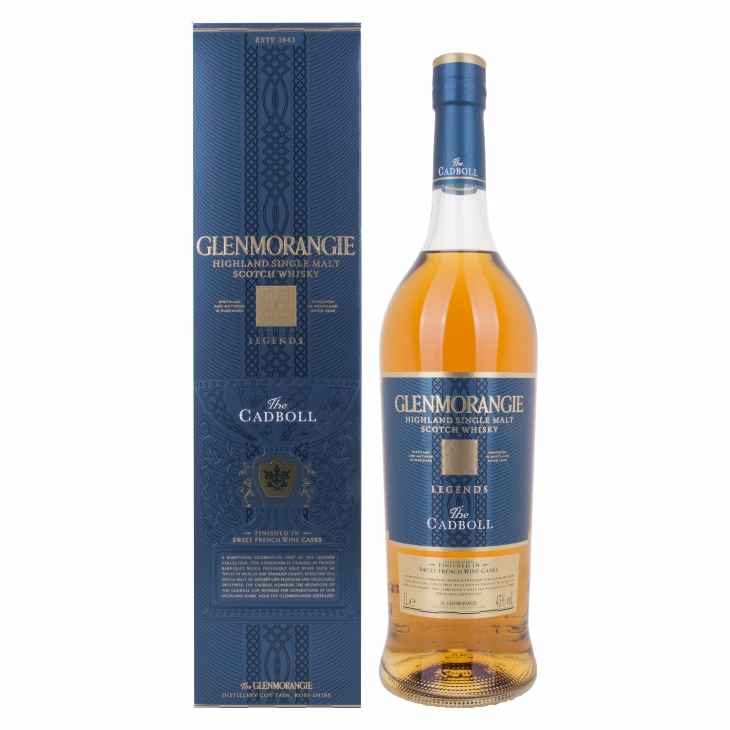 Glenmorangie Legends The CADBOLL Highland Single Malt 43% Vol. 1l in Giftbox