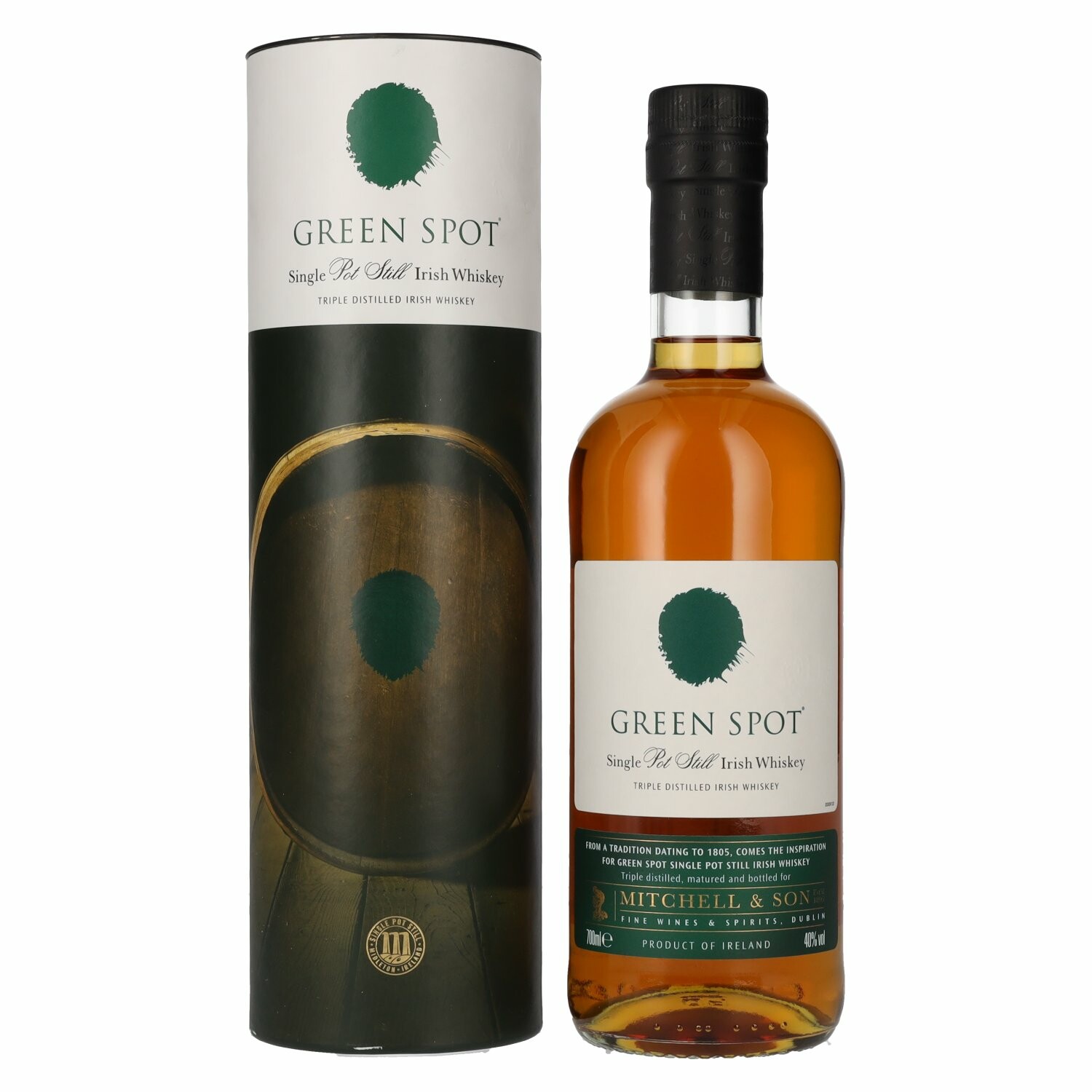 Green Spot Single Pot Still Irish Whiskey 40% Vol. 0,7l in Giftbox