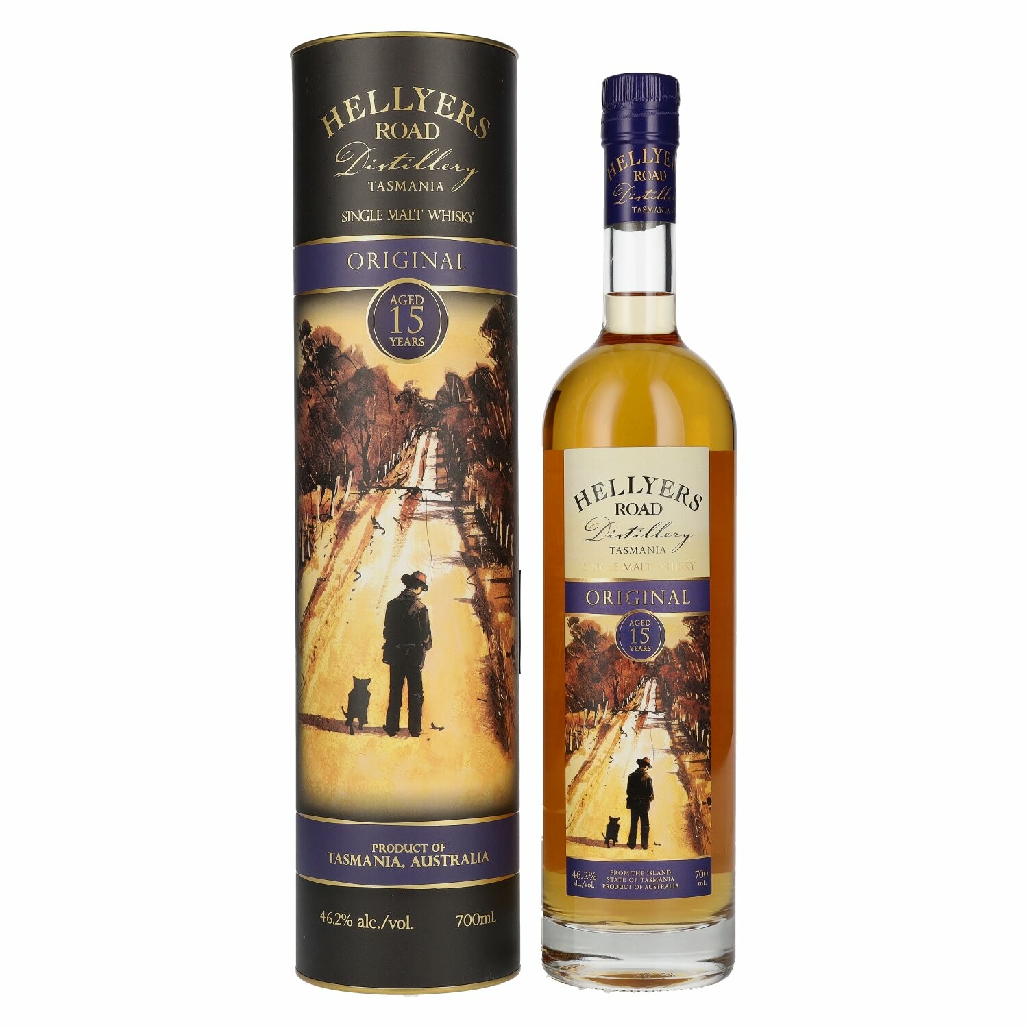 Hellyers Road ORIGINAL 15 Years Old Tasmania Single Malt Whisky 46,2% Vol. 0,7l in Giftbox