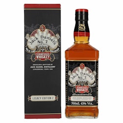 Jack Daniel's Sour Mash Tennessee Whiskey LEGACY EDITION No. 2 - BLACK DESIGN 43% Vol. 0,7l in Giftbox