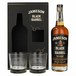 Jameson BLACK BARREL Triple Distilled Irish Whiskey 40% Vol. 0,7l in Giftbox with 2 glasses