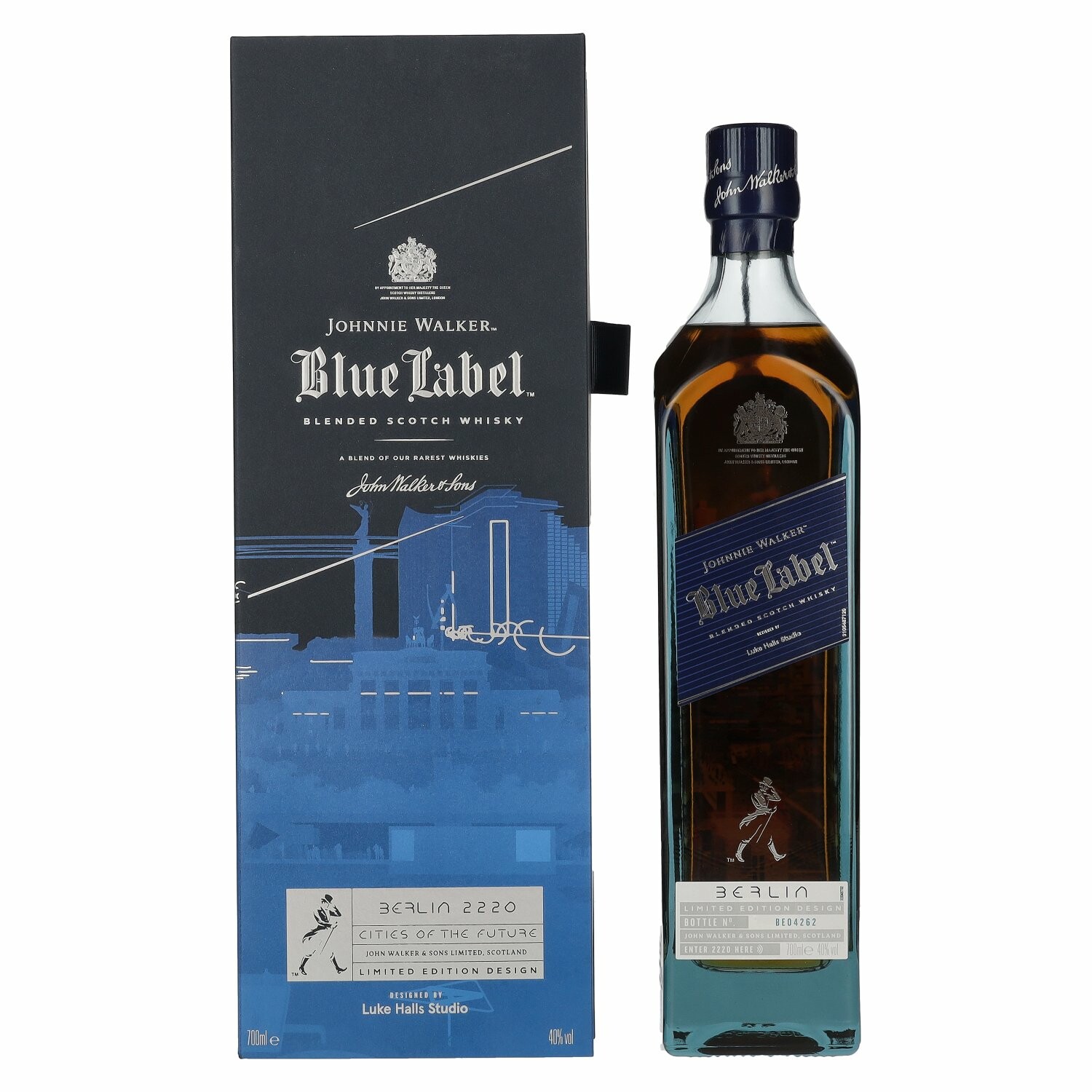 Johnnie Walker Blue Label City Edition Berlin Blended Scotch Whisky 40% Vol. 0,7l in Giftbox