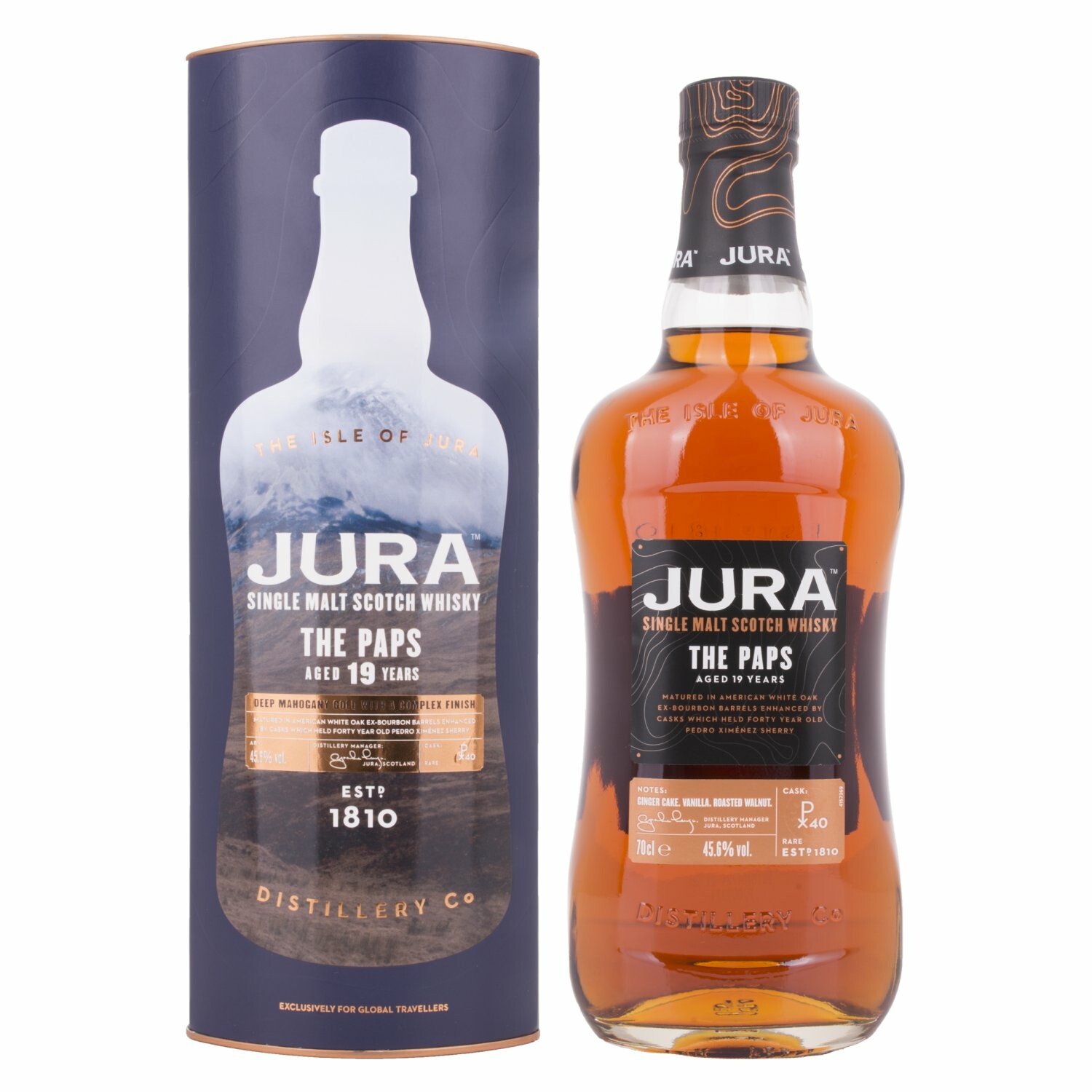 Jura THE PAPS 19 Years Old Single Malt Scotch Whisky 45,6% Vol. 0,7l in Giftbox