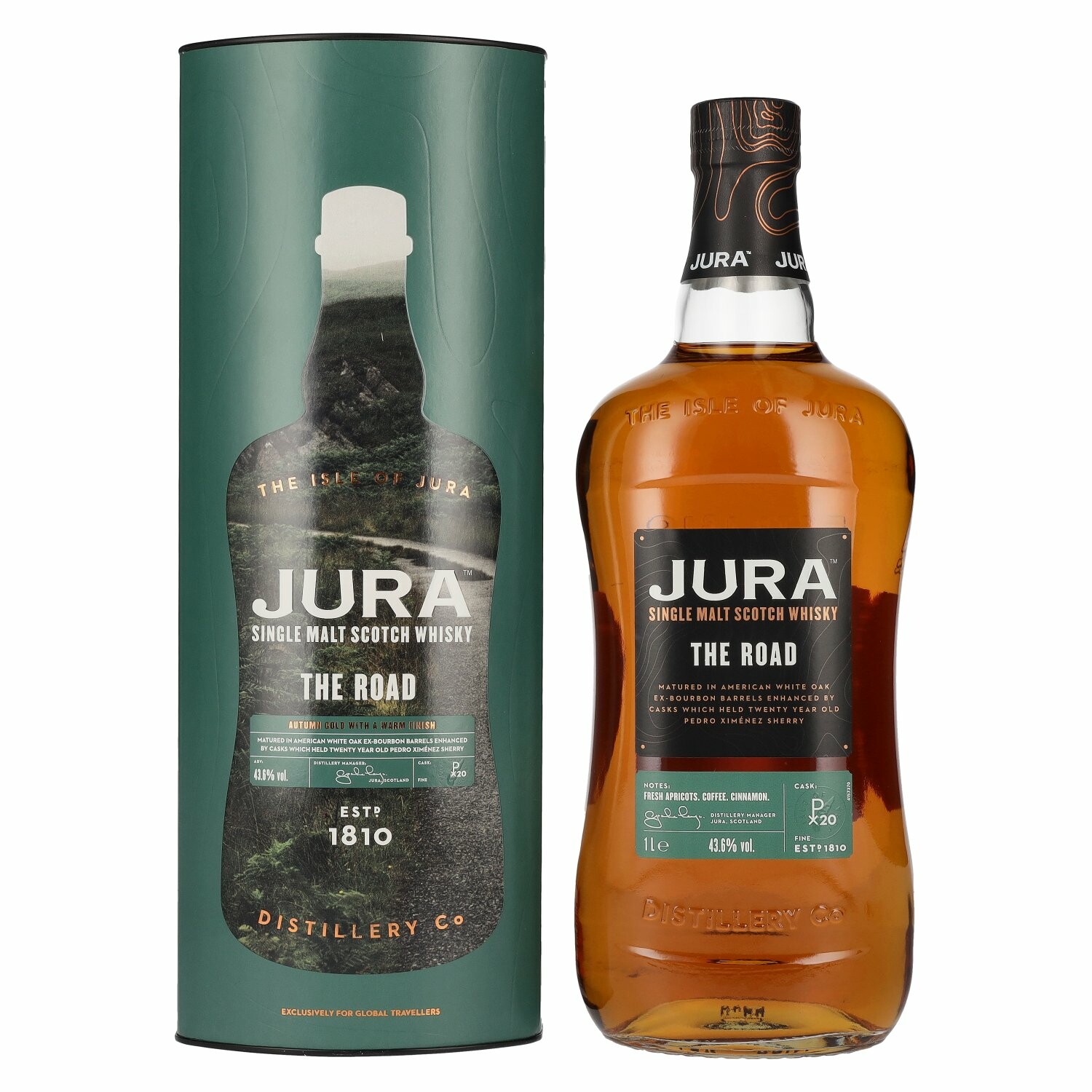 Jura THE ROAD Single Malt Scotch Whisky 43,6% Vol. 1l in Giftbox