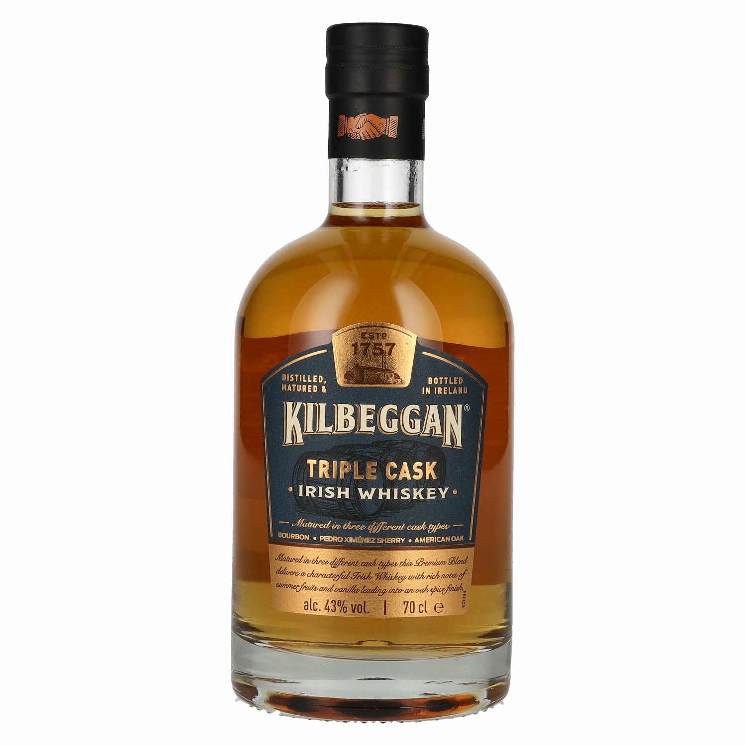 Kilbeggan TRIPLE CASK Irish Whiskey 43% Vol. 0,7l