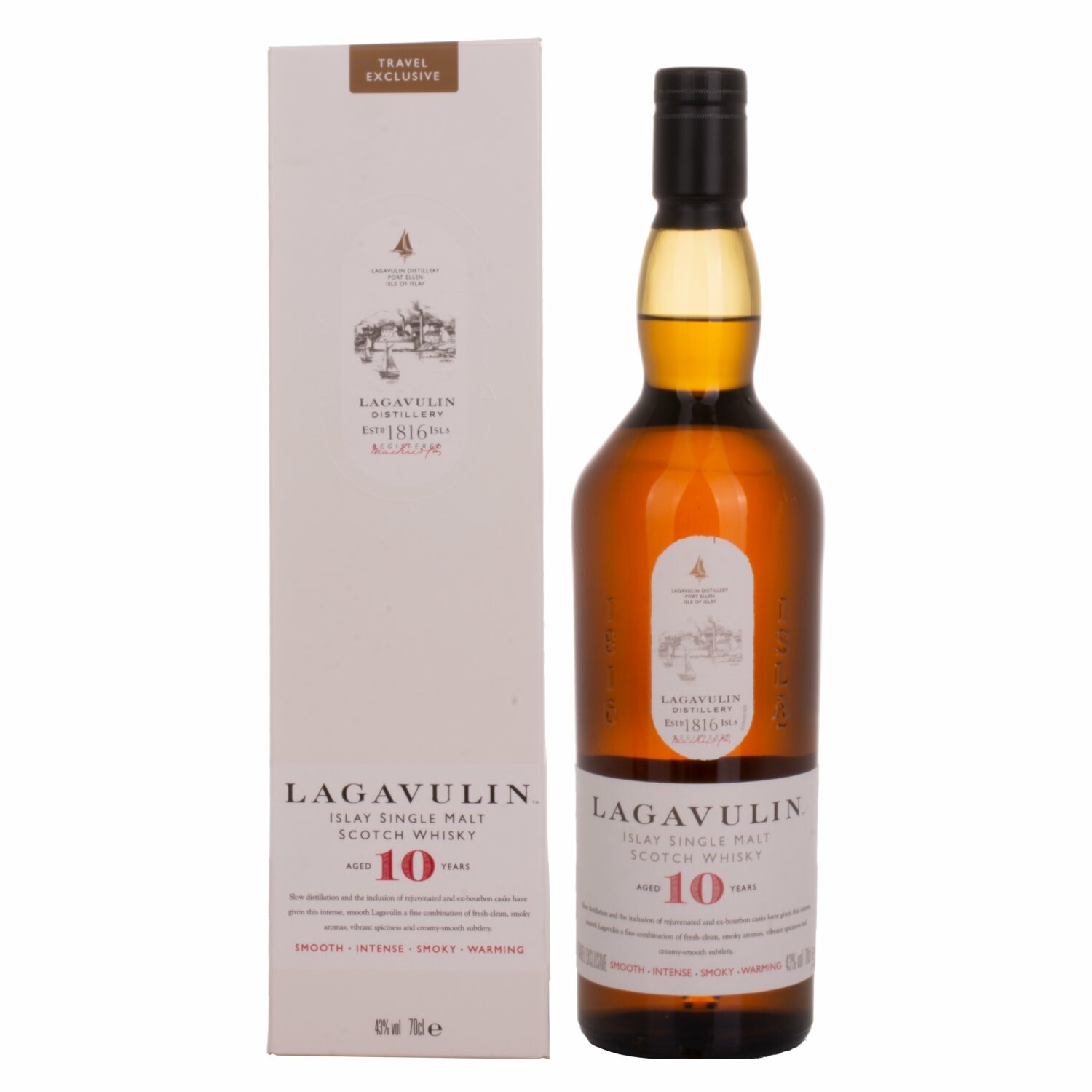 Lagavulin 10 Years Old Single Malt Whisky 43% Vol. 0,7l in Giftbox
