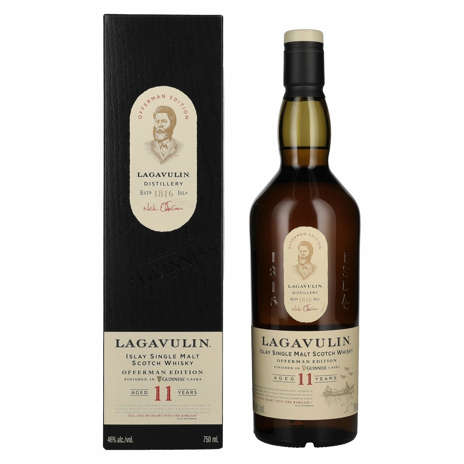 Lagavulin 11 Years Old OFFERMAN EDITION Single Malt Whisky 46% Vol. 0,75l in Giftbox