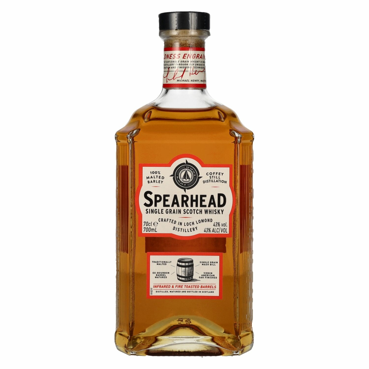 Loch Lomond Spearhead Single Grain Scotch Whisky 43% Vol. 0,7l