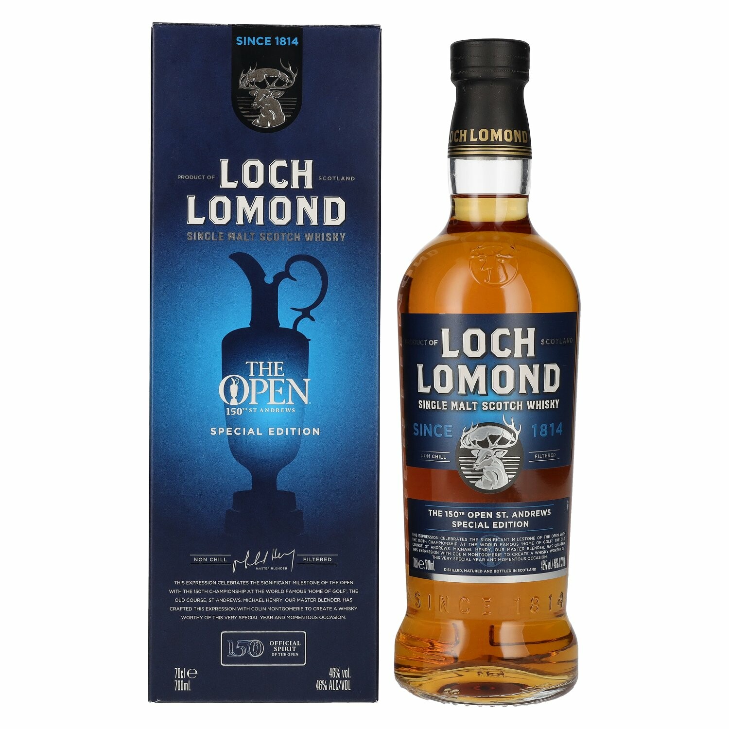Loch Lomond THE OPEN 150th St. Andrews Special Edition 2022 46% Vol. 0,7l in Giftbox