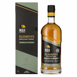 M&H ELEMENTS Peated Single Malt Whisky 46% Vol. 0,7l in Giftbox