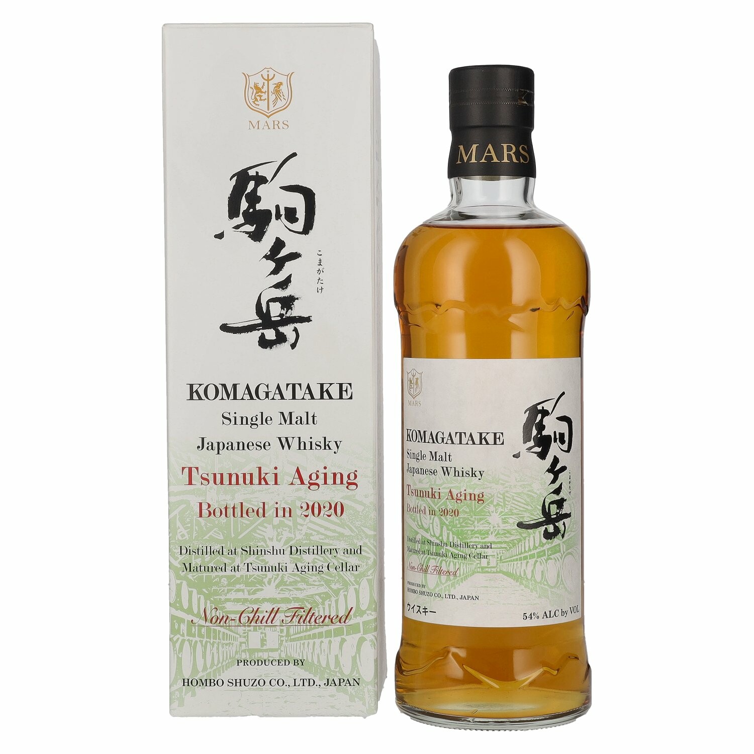 Mars KOMAGATAKE Single Malt Japanese Whisky TSUNUKI AGING 2020 54% Vol. 0,7l in Giftbox