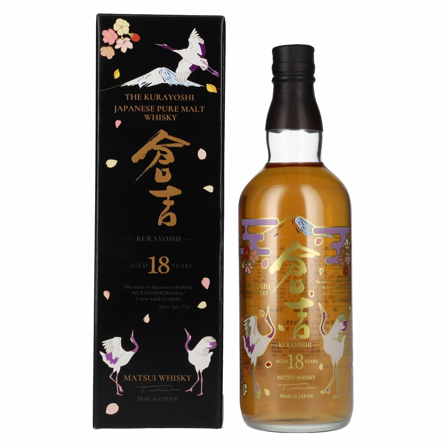 Matsui Whisky THE KURAYOSHI 18 Years Old Pure Malt Whisky 50% Vol. 0,7l in Giftbox