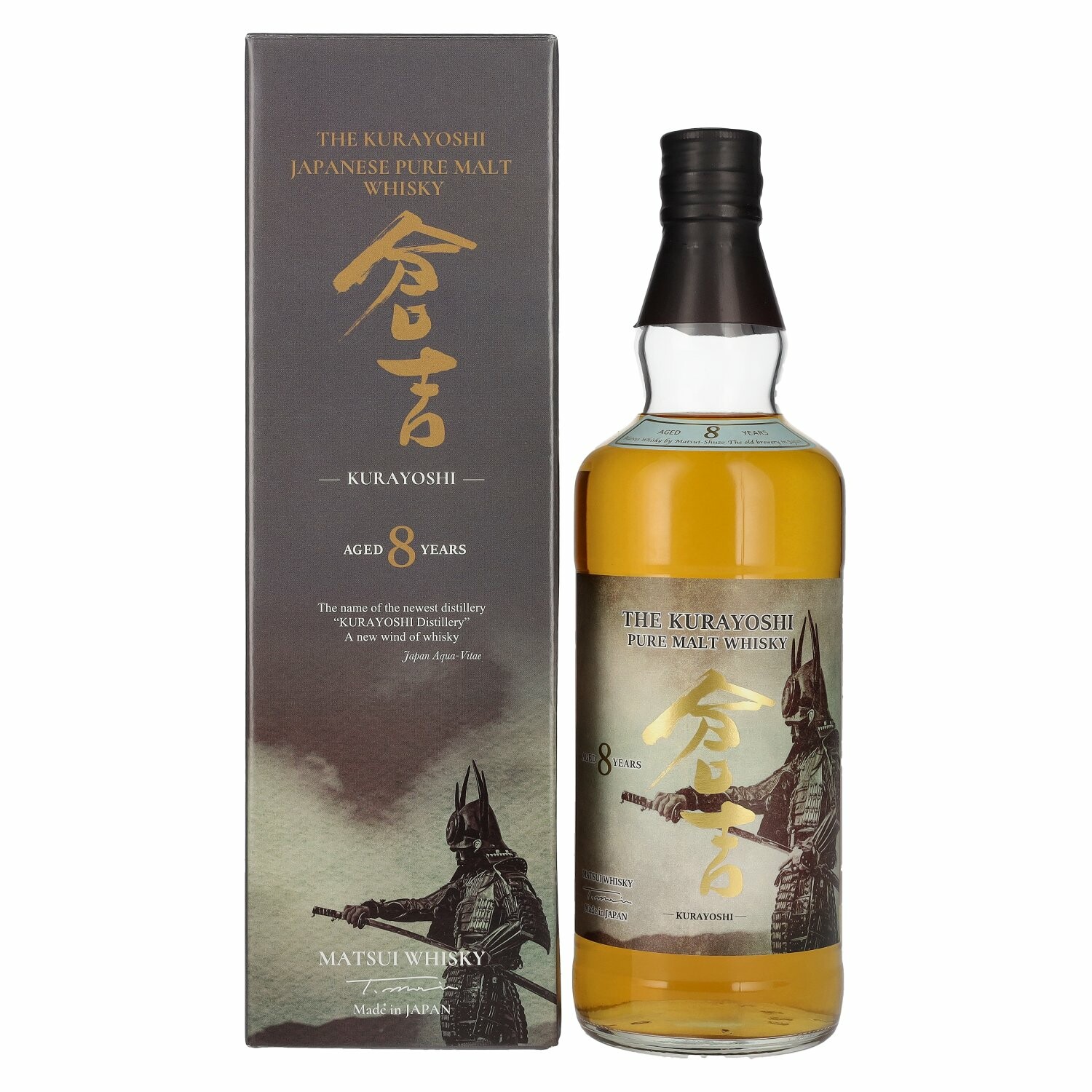 Matsui Whisky THE KURAYOSHI 8 Years Old Pure Malt Whisky 43% Vol. 0,7l in Giftbox