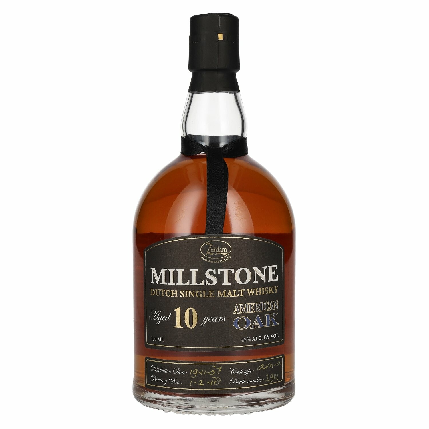 Millstone 10 Years Old Dutch Single Malt Whisky American Oak 43% Vol. 0,7l