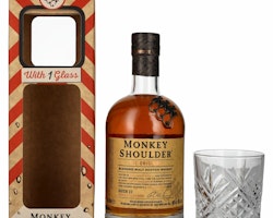Monkey Shoulder THE ORIGINAL Blended Malt Batch 27 40% Vol. 0,7l in Giftbox with glass