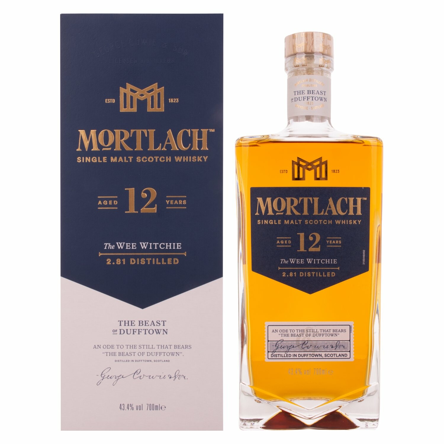 Mortlach 12 Years Old The WEE WITCHIE Single Malt 43,4% Vol. 0,7l in Giftbox