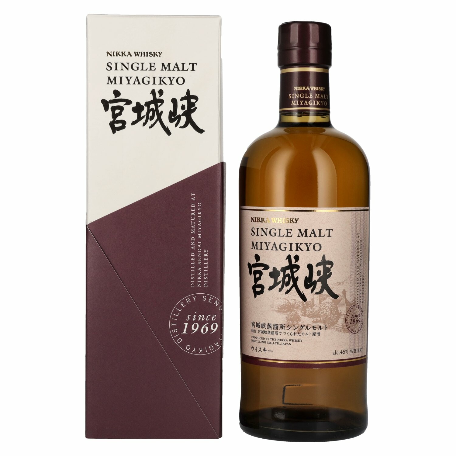 Nikka Miyagikyo Single Malt Whisky 45% Vol. 0,7l in Giftbox