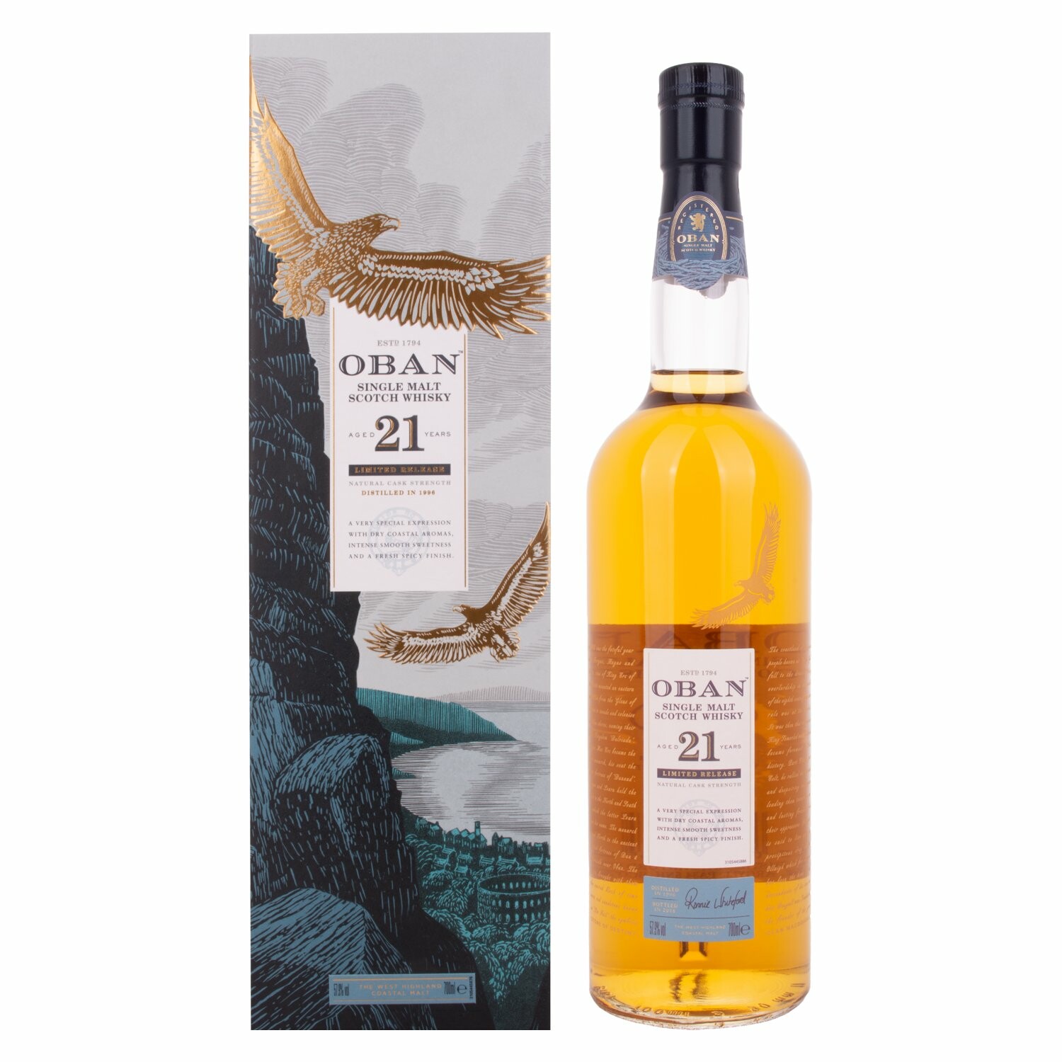 Oban 21 Years Old Single Malt Limited Release 2018 57,9% Vol. 0,7l in Giftbox