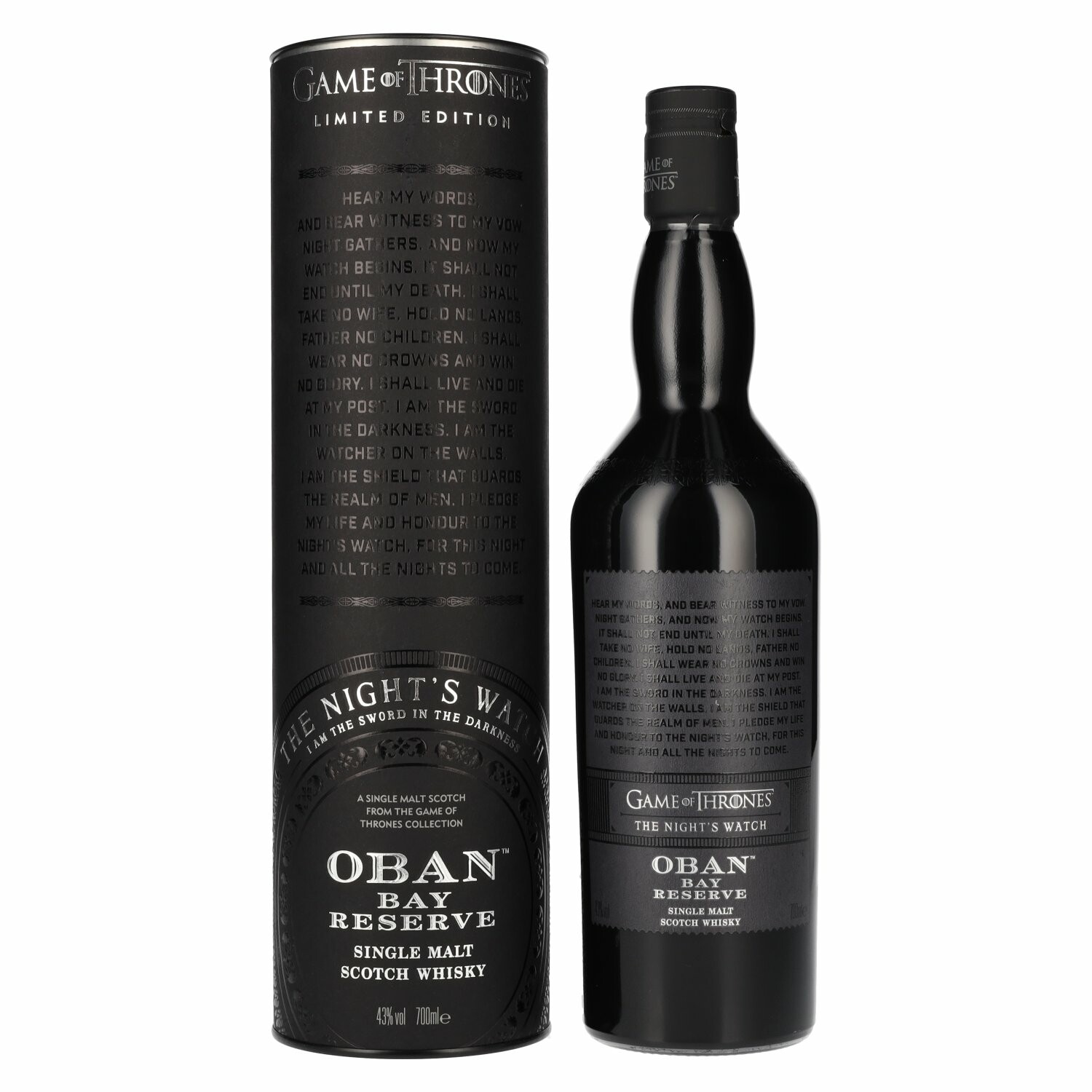 Oban Bay Reserve GAME OF THRONES The Night's Watch 43% Vol. 0,7l in Giftbox