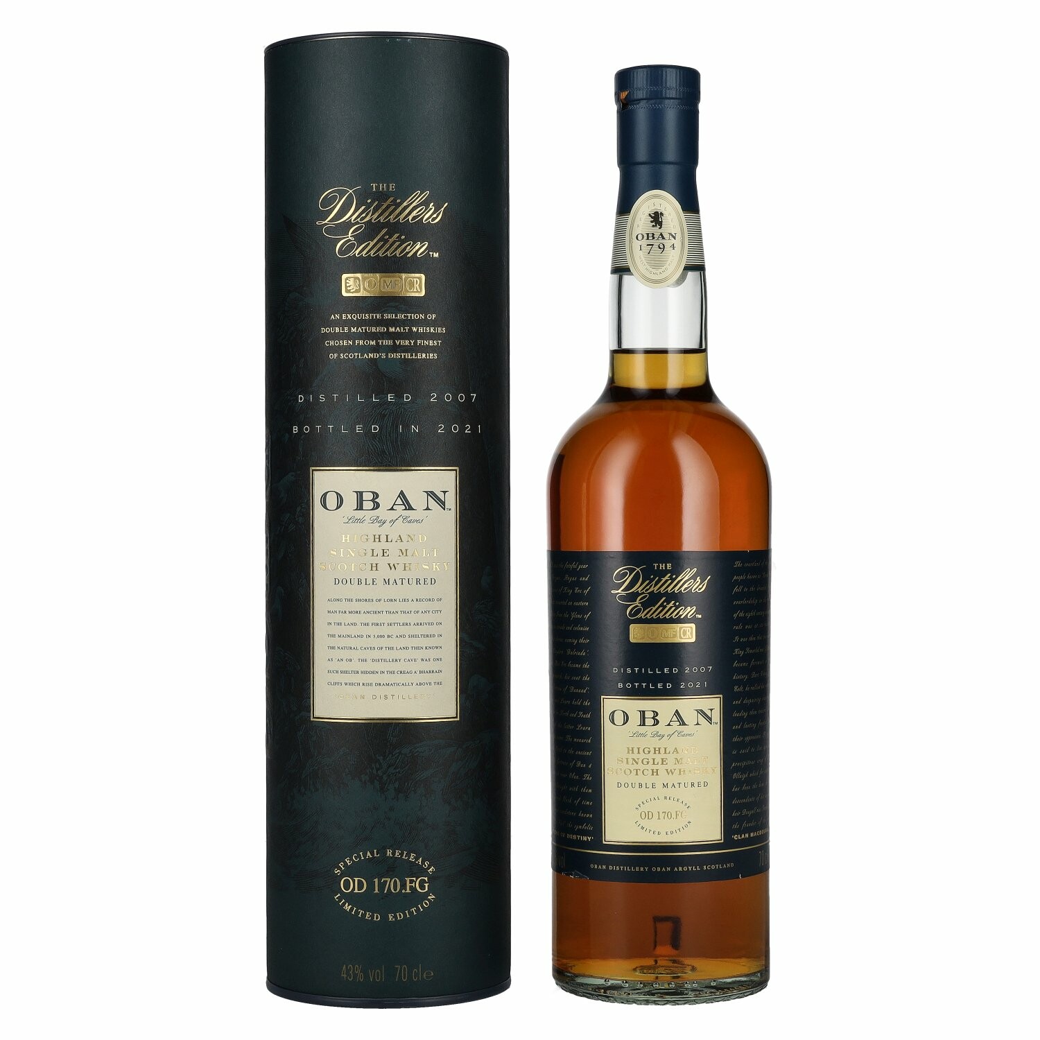 Oban The Distillers Edition 2021 Double Matured 2007 43% Vol. 0,7l in Giftbox