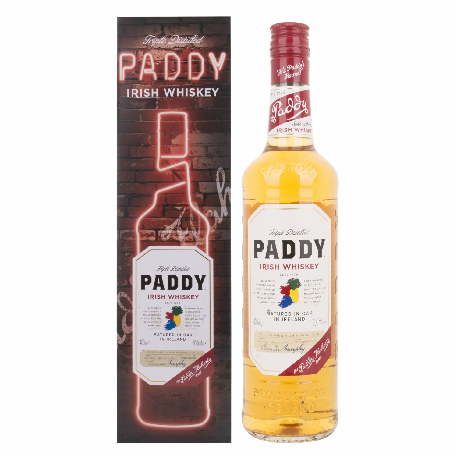 Paddy Irish Whiskey 40% Vol. 0,7l in Tinbox