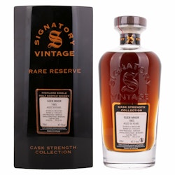 Signatory Vintage Glen Mhor RARE RESERVE 50 Years Old Cask Strength 1965 47,1% Vol. 0,7l in Holzkiste