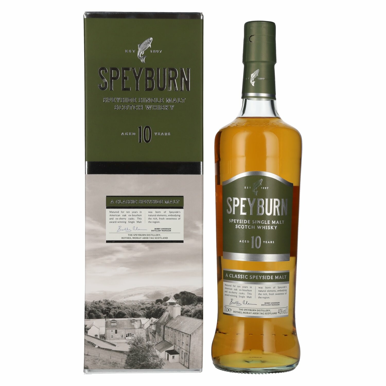 Speyburn 10 Years Old Speyside Single Malt Scotch Whisky 40% Vol. 0,7l in Giftbox