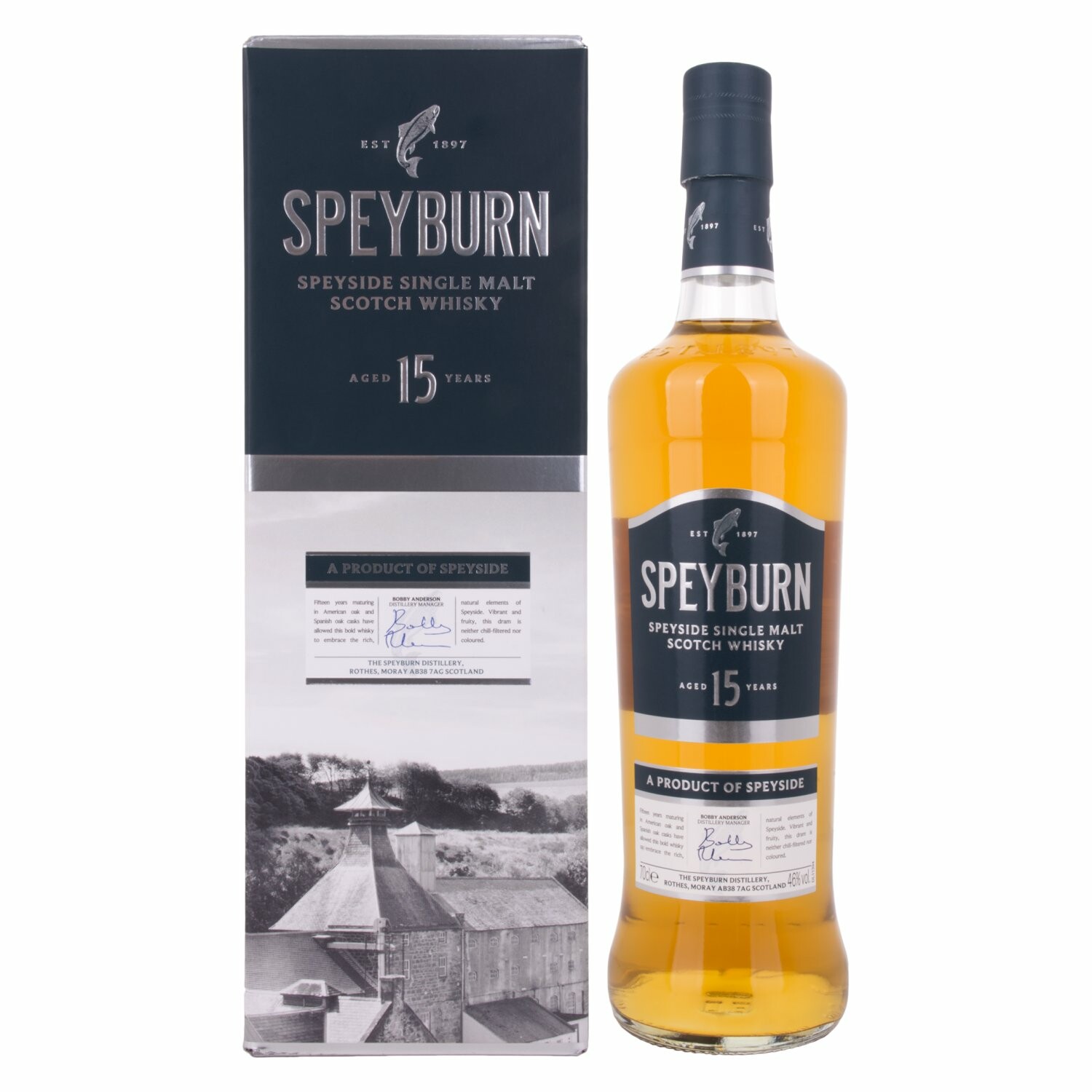 Speyburn 15 Years Old Speyside Single Malt Scotch Whisky 46% Vol. 0,7l in Giftbox