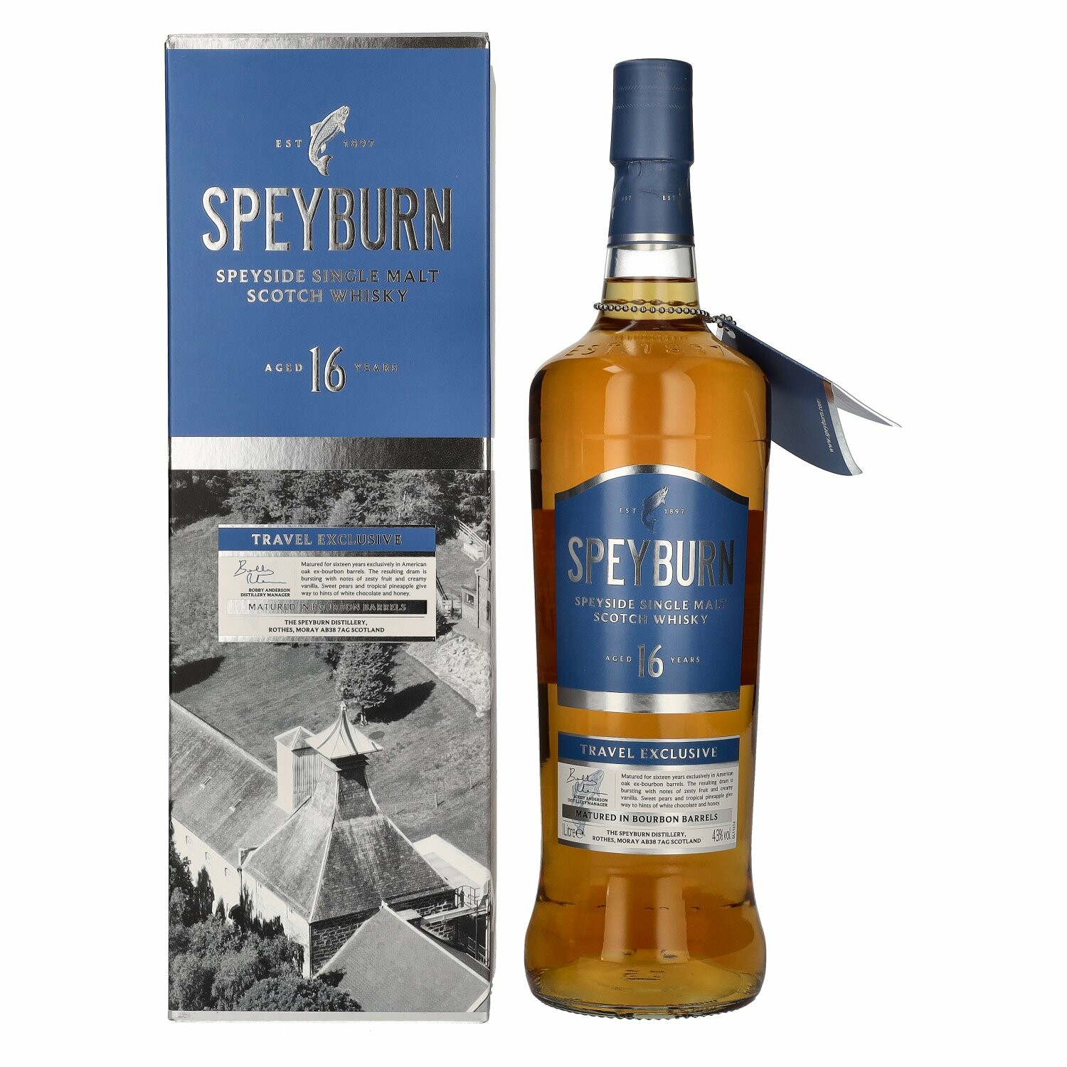 Speyburn 16 Years Old Speyside Single Malt TRAVEL EXCLUSIVE 43% Vol. 1l in Giftbox
