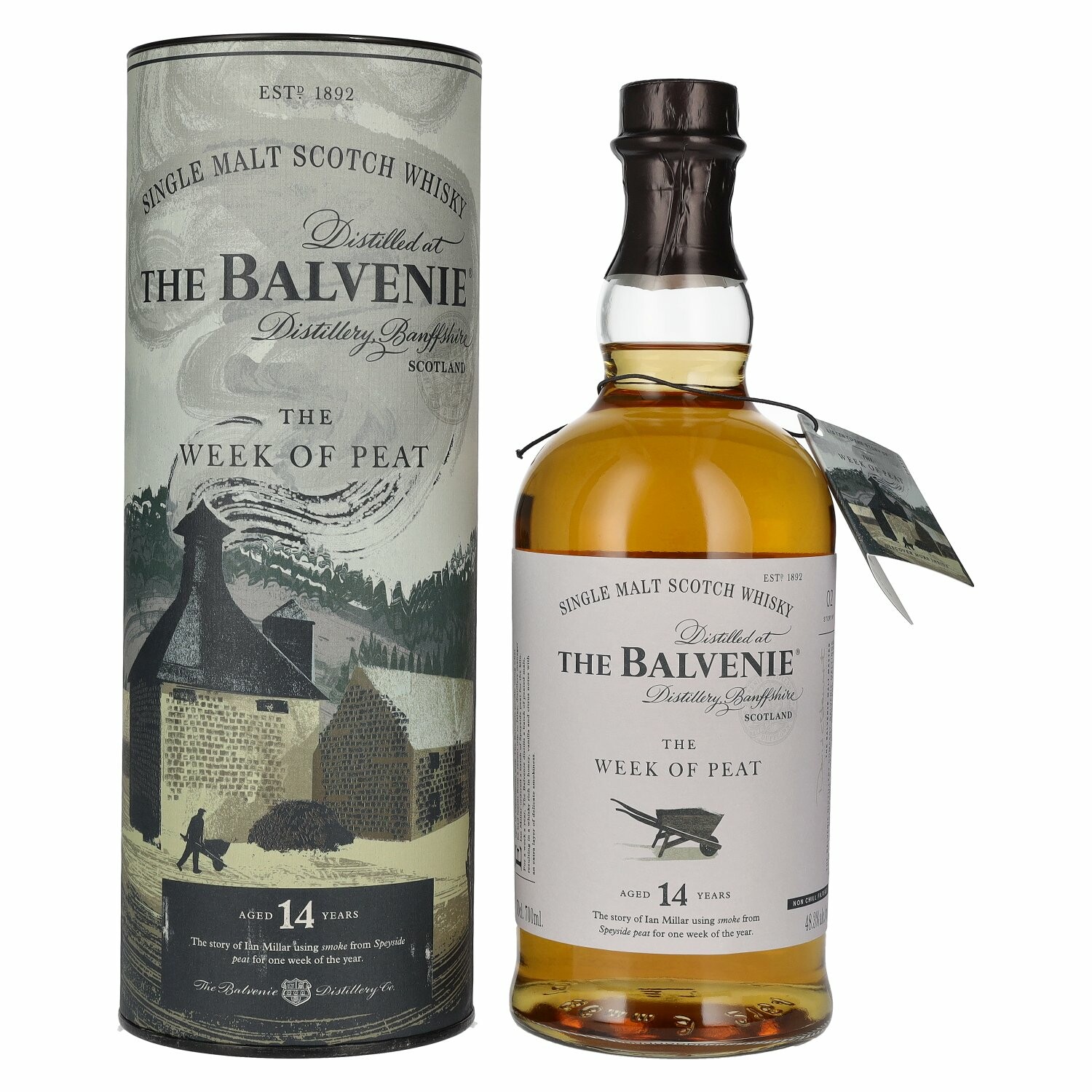 The Balvenie 14 Years Old The WEEK OF PEAT 48,3% Vol. 0,7l in Giftbox
