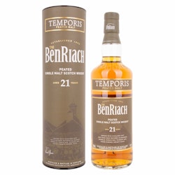 The BenRiach 21 Years Old TEMPORIS Peated Malt 46% Vol. 0,7l in Giftbox