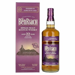 The BenRiach 22 Years Old Dark Rum Wood Finish 46% Vol. 0,7l in Giftbox