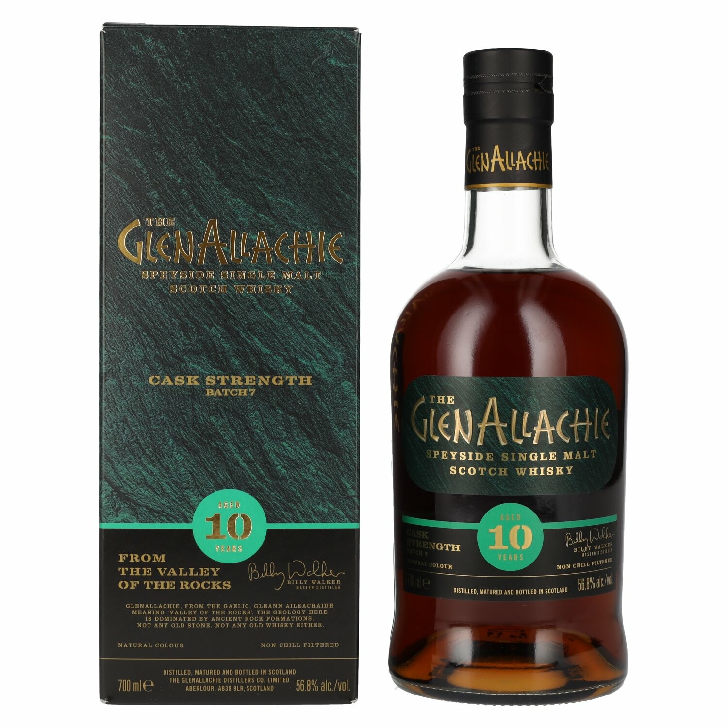 The GlenAllachie 10 Years Old CASK STRENGTH Batch 7 56,8% Vol. 0,7l in Giftbox