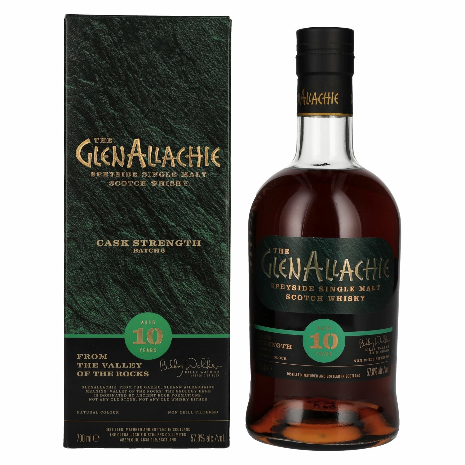 The GlenAllachie 10 Years Old CASK STRENGTH Batch 6 57,8% Vol. 0,7l in Giftbox