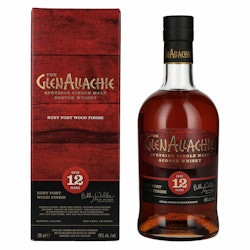 The GlenAllachie 12 Years Old RUBY PORT WOOD FINISH 48% Vol. 0,7l in Giftbox